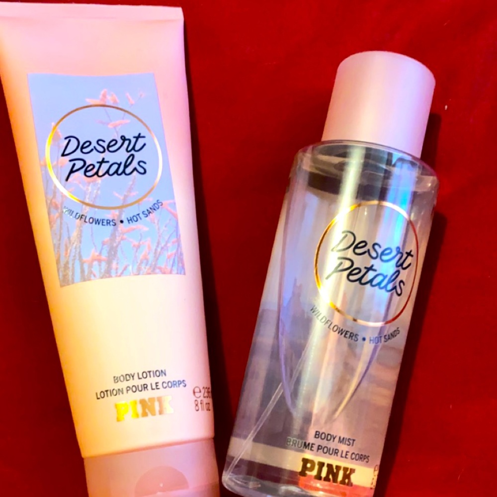 Victoria Secret , Pink. Body lotion and spray.